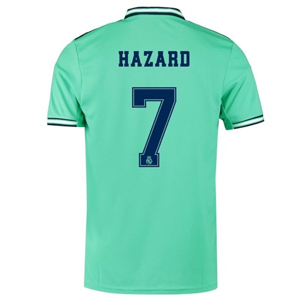 Camiseta Real Madrid NO.7 Hazard Tercera equipación 2019-2020 Verde